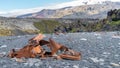 Remains of a boat wreck at the beach of Djupalonssandur, Snaefellsnes Dritvik, Iceland