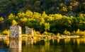 Remains of a bridge in the Shenandoah River, in Harper's Ferry,