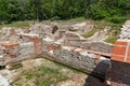 Remains of the builings in the ancient Roman city of Diokletianopolis, town of Hisarya, Bulgaria Royalty Free Stock Photo