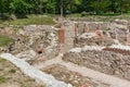 Remains of the builings in the ancient Roman city of Diokletianopolis, town of Hisarya, Bulgaria Royalty Free Stock Photo