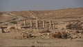 Remains of a Byzantine church at Nizana. Nabateans city at Negev desert