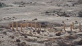 Remains of a Byzantine church at Nizana. Nabateans city at Negev desert