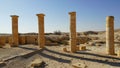 Remains of a Byzantine church at Nizana. Nabateans city at Negev desert