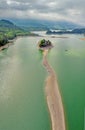 Lake Gruyere in the Canton of Fribourg, Switzerland.