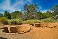 Kiva Ruins at Mesa Verde Royalty Free Stock Photo