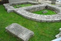 Remains of the Church of the Trinity of the Life-Giving in the Fields on the Theater Passage in Moscow.