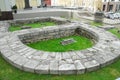 Remains of the Church of the Trinity of the Life-Giving in the Fields on the Theater Passage in Moscow.