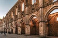 Remains of the Cistercian Abbey of San Galgano, Italy.
