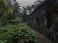 Remains of a civilian hospital built by the Japanese on Tonoas Island, Truk Royalty Free Stock Photo