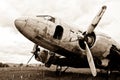 Remains of a Dakota DC3 aircraft