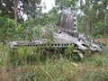 The remains of a DC3 aircraft