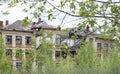 Remains and devastation of the fierce which ripped through the tower block leaving hundreds homeless Royalty Free Stock Photo