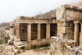 Remains of Doric Fountain House at ruins of Sagalassos, Turkey Royalty Free Stock Photo