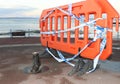 Remains Eric Morecambe Statue, seafront Morecambe Royalty Free Stock Photo