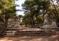 Remains of Hadrians Gate in ancient Lycian city of Phaselis, Turkey