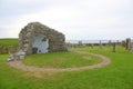 Remains of historic church and graveyard Royalty Free Stock Photo