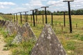 Remains of iron curtain near border of Czech republic