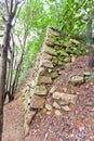 Remains of Japanese castle Jaseongdae (Busanjin, 1592) in Busan Royalty Free Stock Photo