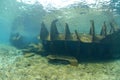The Remains of the Lara shipwreck Royalty Free Stock Photo