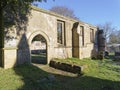 The ruins of the ancient All Saints Old Church, Annesley Royalty Free Stock Photo