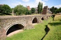 Remains of the medieval Exe Bridge Royalty Free Stock Photo