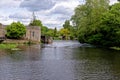 Remains of medieval Old Castle Bridge - Warwick Castle in Warwickshire - England Royalty Free Stock Photo