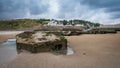 Remains of Mulberry Harbour, Arromanches Royalty Free Stock Photo