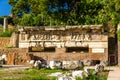 Remains of Nerva Forum in Rome Royalty Free Stock Photo