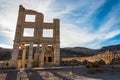 Remains of the old bank building in the ghost town Rhyolite Royalty Free Stock Photo