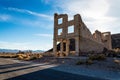 Remains of the old bank building in the ghost town Rhyolite Royalty Free Stock Photo