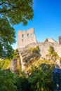 Remains of an old castle ruin in Germany. Wolfstein castle ruins