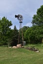 Remains of an old farm windmill Royalty Free Stock Photo