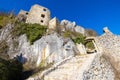 Remains of the old fort on Kalnik mountain Royalty Free Stock Photo