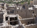 Remains of old houses at Bahla Fort, Oman Royalty Free Stock Photo