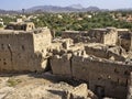 Remains of old houses at Bahla Fort, Oman Royalty Free Stock Photo