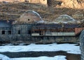Remains of an old Ottoman public bath in Kars