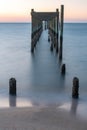 The remains of an old pier Royalty Free Stock Photo