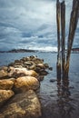 Remains of an old pier