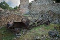 The village of Oradour-sur-Glane was totaly destroyed by a German Waffen-SS company in World War Two Royalty Free Stock Photo