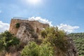 The remains of outer fortress walls in ruins of residence of Grand Masters of Teutonic Order in ruins of the castle of the