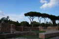 Remains of palace of emperor Titus Flavius Domitianus in Rome