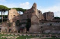 Remains of palace of emperor Titus Flavius Domitianus in Rome