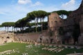 Remains of palace of emperor Titus Flavius Domitianus in Rome