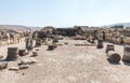 The remains of the palace hall in ruins of the Greek - Roman city of the 3rd century BC - the 8th century AD Hippus - Susita on th