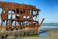 Peter Iredale Ship Wreck at Low Tide Royalty Free Stock Photo