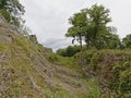Remains of Poilvache castle, heritage site in Yvoir Royalty Free Stock Photo