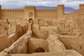 Remains of Rayen Castle Clay Buildings in Iran Royalty Free Stock Photo