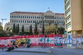 Remains of 2019-2020 revolution in Beirut, Lebanon