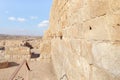 Remains of a Roman bath near the ruins of the central city - fortress of the Nabateans - Avdat, between Petra and the port of