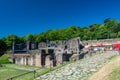 Remains of the Roman theater in Lyon Royalty Free Stock Photo